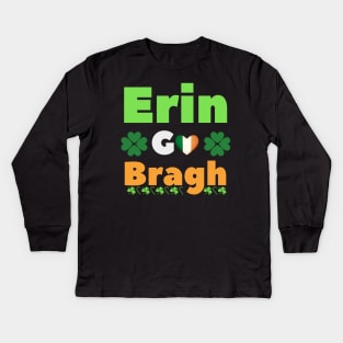 Ireland Forever, ancient gaelic irish patriotic phrase Kids Long Sleeve T-Shirt